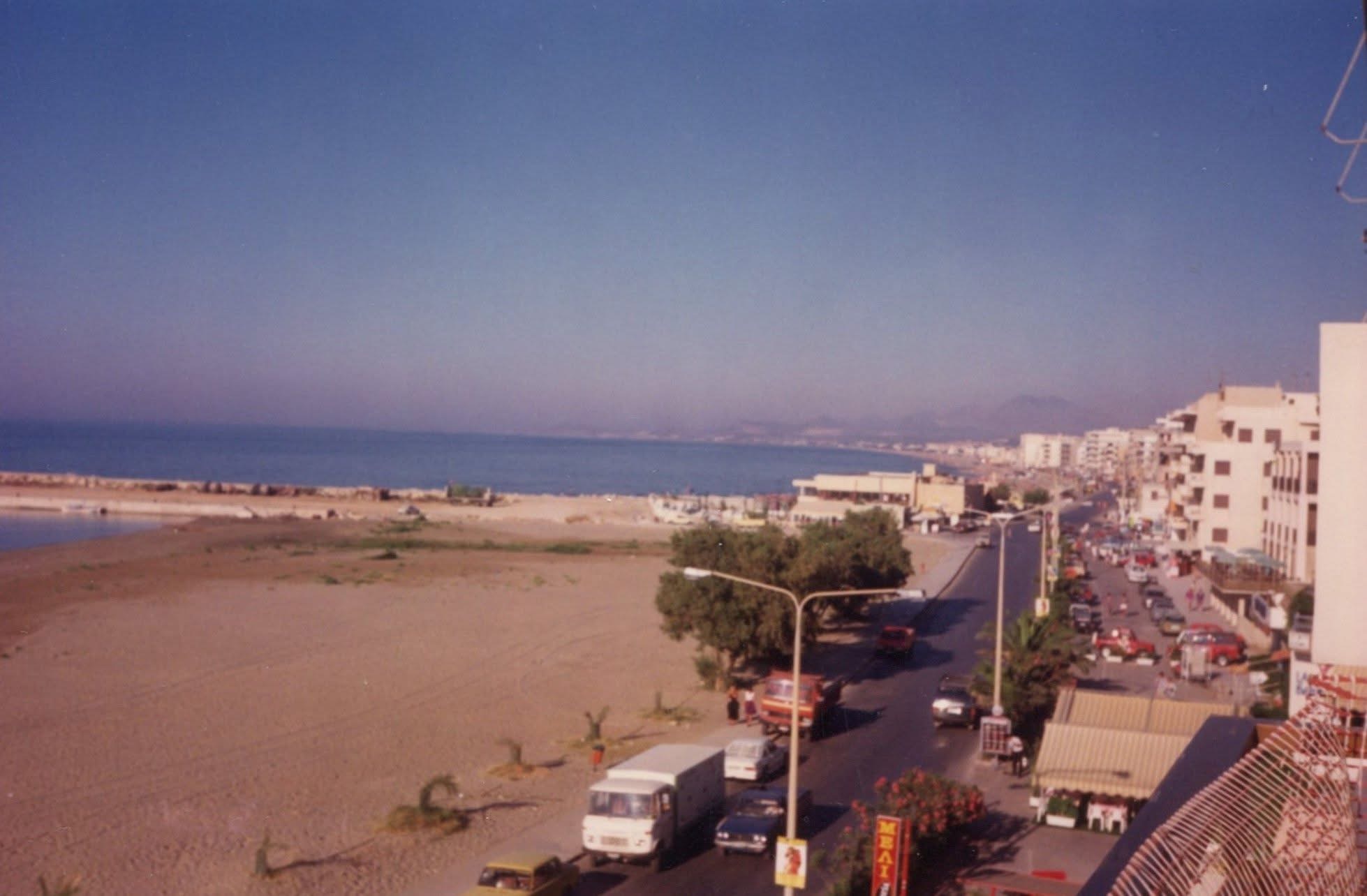 Rethymno beach and promenade