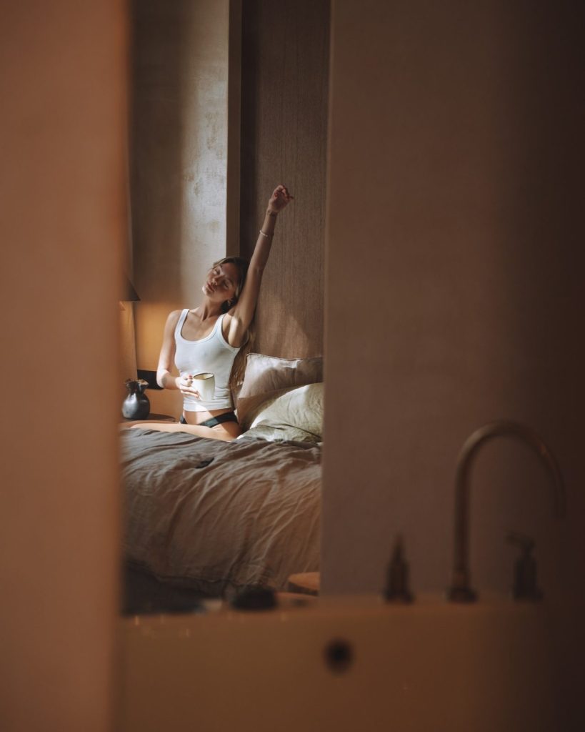 A slow morning waking up in the Deluxe suite
