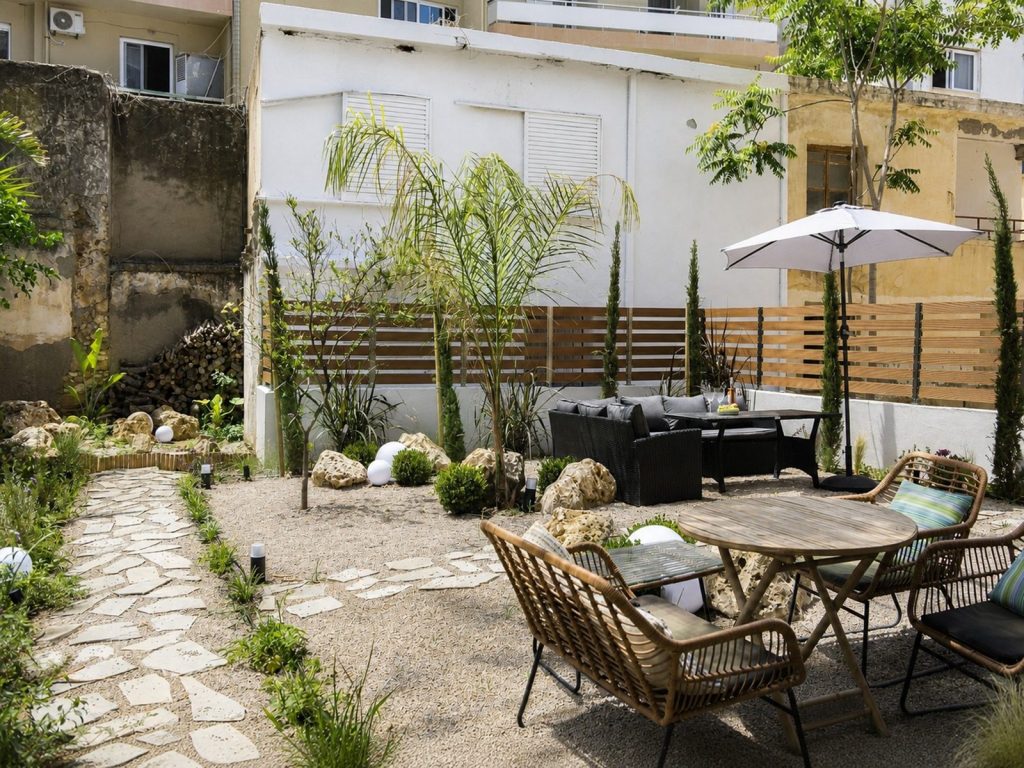 A quiet corner of the shared garden