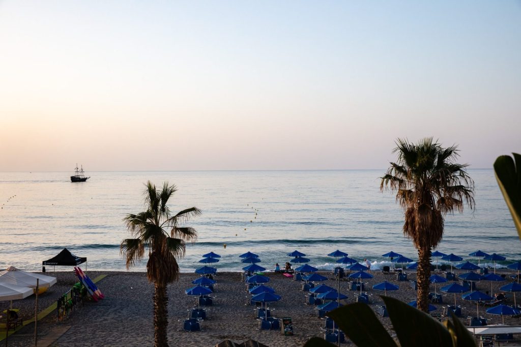 Sea view and sunset in Rethymno