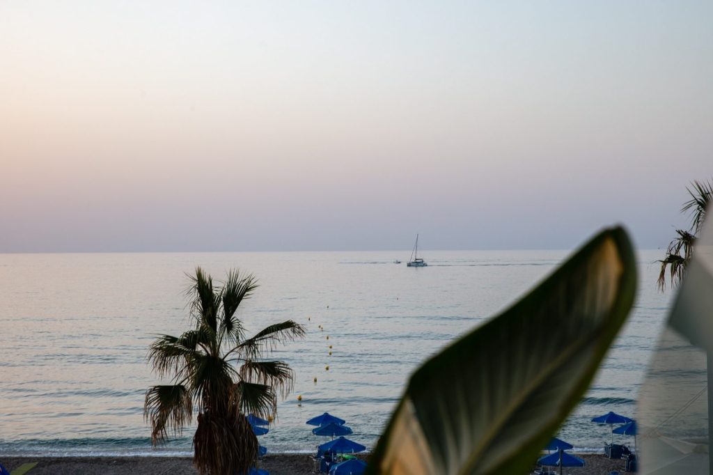 Sea view and sunset in Rethymno
