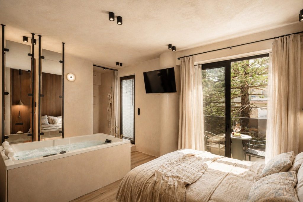 Elegant Beachfront Suite with Indoor Jacuzzi