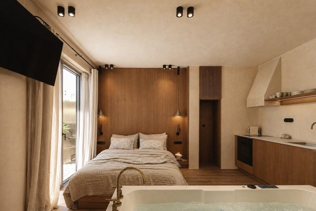 Elegant Beachfront Suite with Indoor Jacuzzi