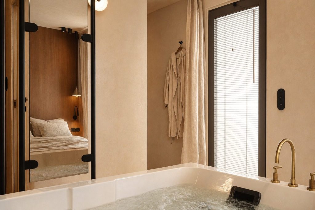 Elegant Beachfront Suite with Indoor Jacuzzi