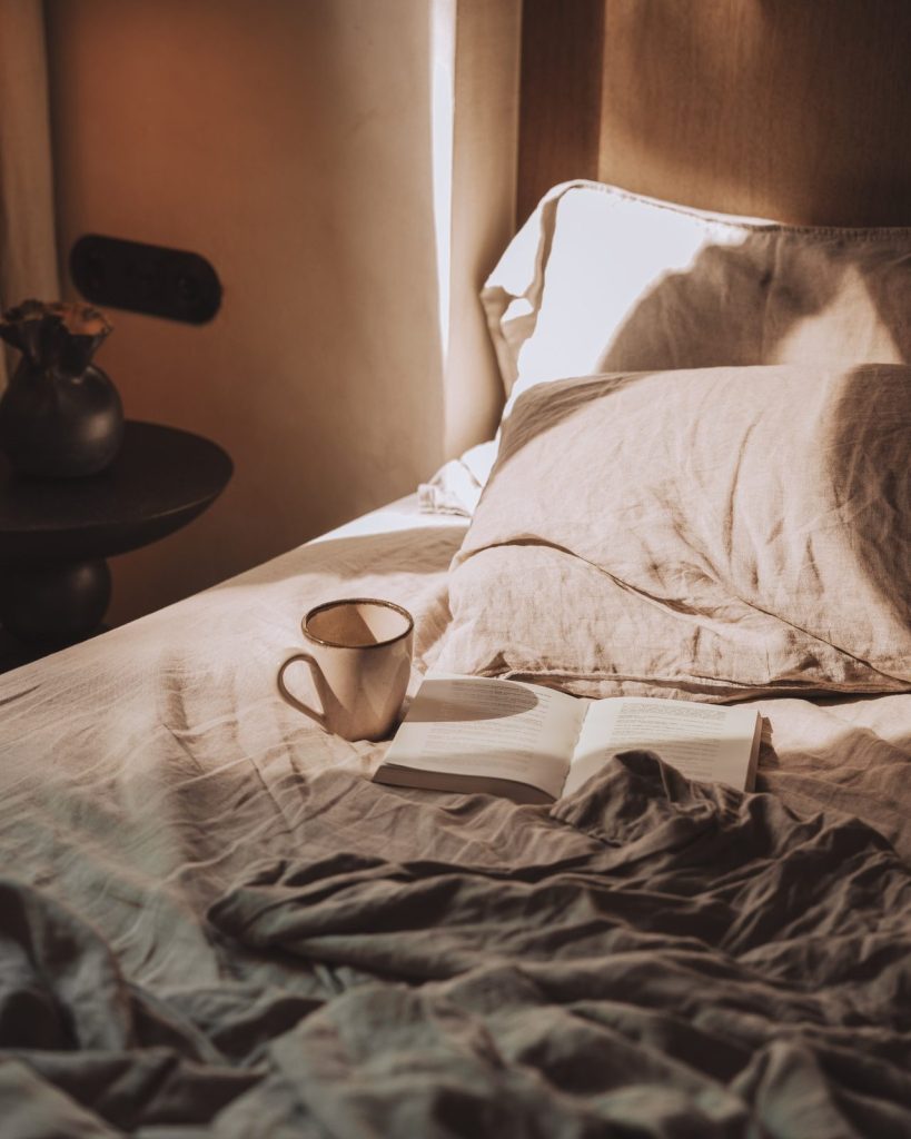 Coffee and soft linen